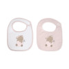 Set de 2 baberos de rizo Dreamy Flight Rosa