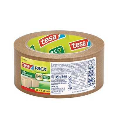 TESA Precinto ecologico ecologica Tesapack Paper ultra Strong 25mx50mm marron
