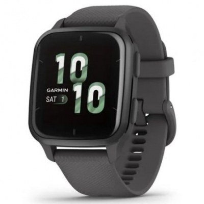 Smartwatch Garmin Venu SQ 2/ Notificaciones/ Frecuencia Cardíaca/ GPS/ Gris