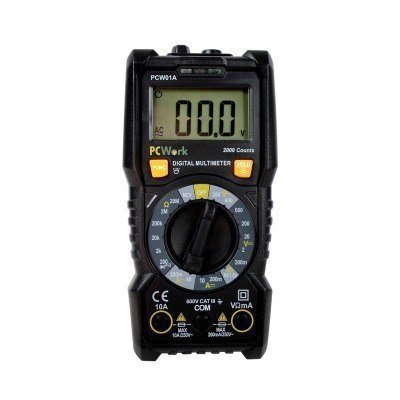 Multimetro Digital 600V/DCAC 10A/DCAC Resistencia 20Mg PCWorK