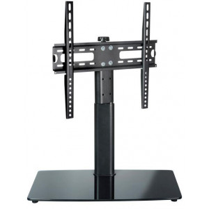 Soporte TV de mesa Vivanco VVTVBASE55INCH25KG, hasta 65 pulgadas, hasta 25 kg, VESA 400 x 400 mm, giro ±30°, altura 373/433/493 mm, negro