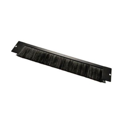 Panel guiacables superior/inferior para racks - Con cepillo - Color negro - 360mm - Para rack de 10