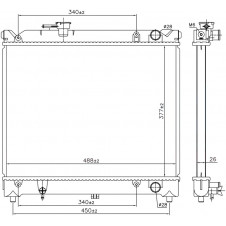 RADIATOR 1.6 PETROL (375x490) (NRF)