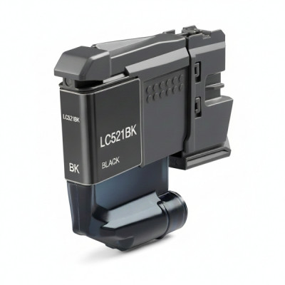 Brother LC521 Negro Cartucho de Tinta Pigmentada Generico - Reemplaza LC521BK