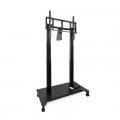 Carro TV motorizado con ruedas TooQ FSM03-B UROS, 52-84 pulgadas, hasta 100 kg, VESA 600 x 500 mm, incl. hasta 90°, altura eléctrica, negro
