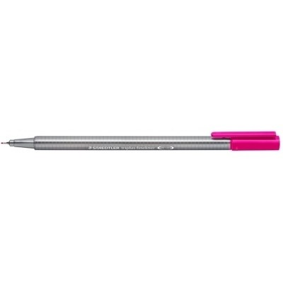 Staedtler Triplus Fineliner 334 Rotulador de Punta Fina - Trazo de 0.3mm - Tinta Base de Agua - Color Magenta