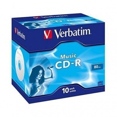 CD-R Verbatim Music 16X/ CajA10uds