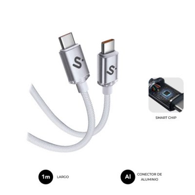 SUBBLIM CABLE OPTIMUS 60W C-C 1m WHITE