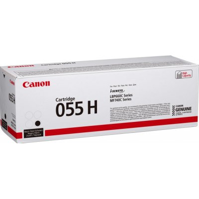 CANON Toner 055H BK: negro LBP663 LBP664 MF742 MF744 MF745 MF746 alta capacidad