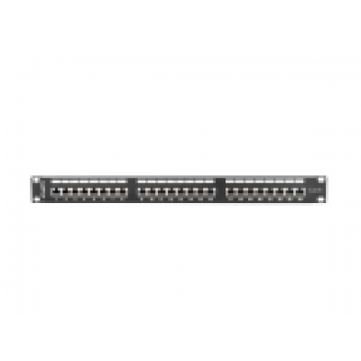PATCH PANEL LANBERG 24 PUERTOS 1U 19 CAT.6 SFTP NEGRO