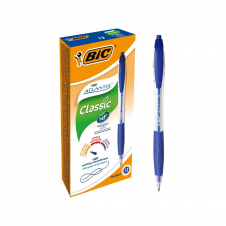 BIC Atlantis Classic Azul Bolígrafo de punta retráctil con mecanismo de giro Medio 12 pieza(s)