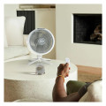 Ventilador nebulizador portátil de pie Shark FA220EU, autonomía 24 horas batería, híbrido, 12 combinaciones, 5 velocidades, oscilante 180º, inclinación 55º, mando a distancia, blanco - imagen 10