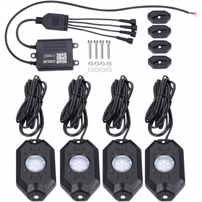 Kit de luces LED Rock RGB y Bluetooth BRITE-LITES BL-RGBROCK4