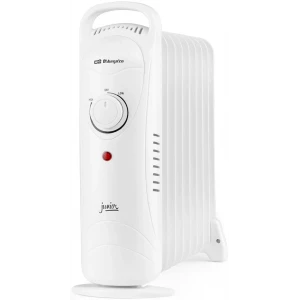 Radiador de aceite Orbegozo Junior RO 1220, 1.200 W, 9 elementos, termostato regulable, blanco