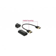 DeLOCK cable 0,15 HDMI/ VGA (D-Sub) Negro