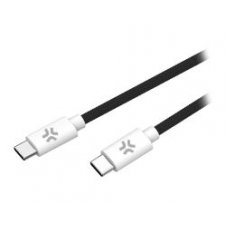 Cable CELLY USB-C a USB-C PD 60W Negro (USBCUSBCCOTTGN)