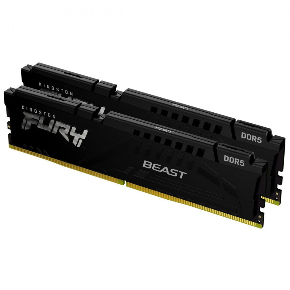 Kingston Technology FURY Beast 16GB 5200MT/s DDR5 CL40 DIMM (Kit de 2) Black