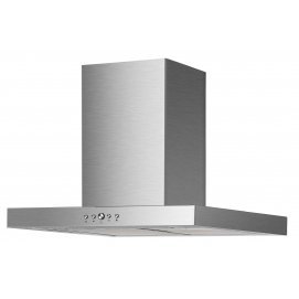 Campana decorativa de pared horizontal Mepamsa SILUETA XLA 90 INOX, t-invertida, 90 cm, 590 m3/h, clase A, 3 velocidades, 68dB, filtro aluminio, 2...