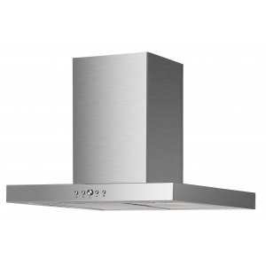 Campana decorativa de pared horizontal Mepamsa SILUETA XLA 90 INOX, t-invertida, 90 cm, 590 m3/h, clase A, 3 velocidades, 68dB, filtro aluminio, 2 luces LED, acero inox