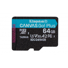 Kingston Technology 64GB microSDXC Canvas Go Plus Gen4 200R A2 U3 Paquete individual sin ADP