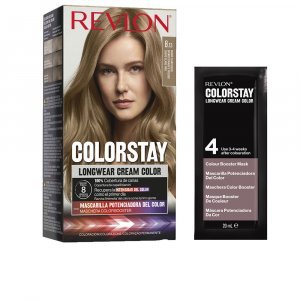 COLORSTAY tinte color permanente #8,13-rubio claro beige 4 u