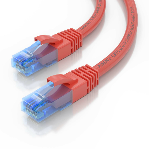 Aisens - Cable De Red Rj45 Cat.6 Utp Awg26 Cca, Rojo, 5M