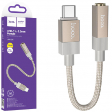 HoHoco UPA32C Adaptador USB-C a Jack 3.5mm Dorado