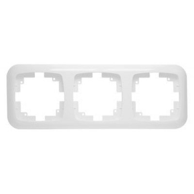 Marco Triple mecanismo empotrar color BLANCO