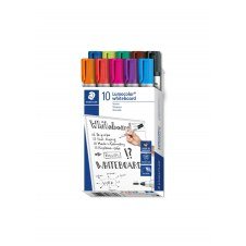 Staedtler Lumocolor 351 B10 marcador 10 pieza(s) Punta redonda Negro, Azul, Marrón, Verde, Azul claro, Verde claro, Naranja, Rosa, Rojo, Violeta