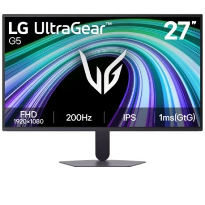 Monitor Gaming LG UltraGear G5 27G523B-B 27/ Full HD/ 1ms/ 200Hz/ IPS/ Negro