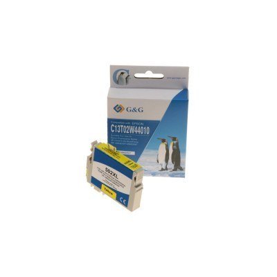 G&G Epson 502XL Amarillo Cartucho de Tinta Generico - Reemplaza C13T02W44010/C13T02V44010