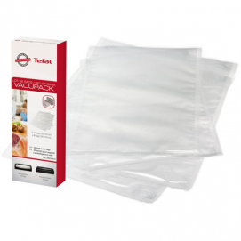Bolsas para envasadora Tefal XA254010, 10 unidades, 22 x 30 cm + 8 unidades 28 x 35 cm