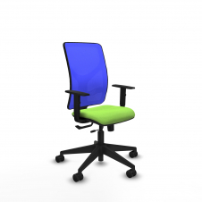 Piqueras y Crespo Motilla traslack malla azul bali pistacho brazos 1D base piramidal ruedas 65mm nailon