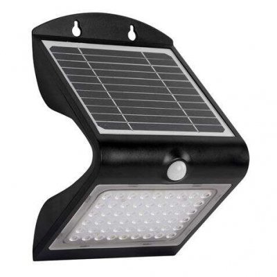 Aplique LED solar Elbat - 4W | 500 lm | Doble iluminación fría 6000K y cálida 3000K | Sensor de movimiento | Ideal para exterior