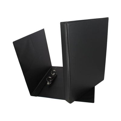 GRAFOPLAS Carpeta PVC 2 anillas 25mm folio negro