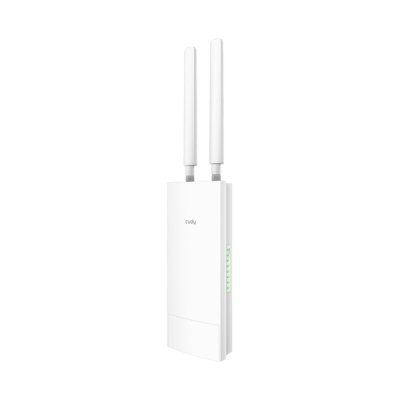 Cudy Router Gigabit WiFi 4G LTE AC1200 para Exterior - Velocidad hasta 1000Mbps - 1 Puerto - 2 Antenas 4G Desmontables - Resistencia al Agua IP65 - Adaptador PoE Pasivo de 48V - Color Blanco