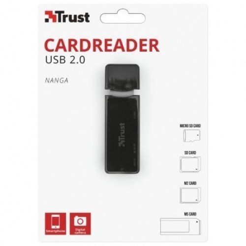 Lector de Tarjetas Externo Trust Nanga 21934/ USB 2.0