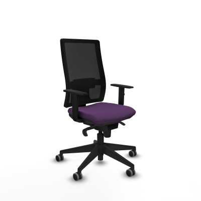 Horna sincro malla negra bali morado brazos 1D base piramidal ruedas 65mm engomadas