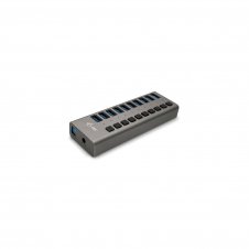 i-tec USB 3.0 Charging HUB 10 port + Power Adapter 48 W Gris