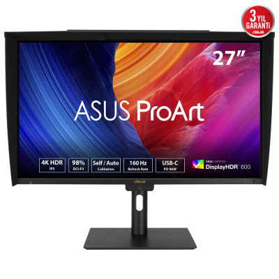 Monitor led 27 pulgadas asus proart pa27ucge ips - 4k uhd - dp - hdmi - usb tipo c - 160hz - 1ms - vesa 100x100