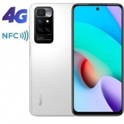 Smartphone Xiaomi Redmi 10 2022 NFC 4GB/ 128GB/ 6.5/ Blanco Guijarro