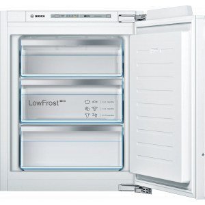 Congelador vertical integrable Bosch GIV11AFE0, 72 x 56 cm, 72 litros, blanco