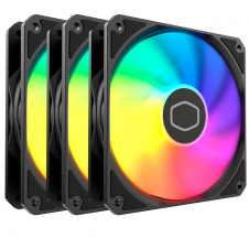 KIT 3 VENTILADORES COOLER MASTER MF120 LITE 120MM ARGB PWM