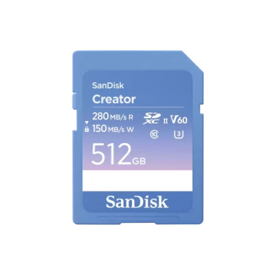 TARJETA SANDISK CREATOR SD UHS-II​ 512GB