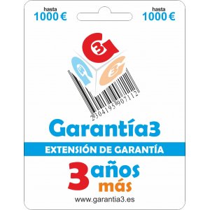 Extensión Garantía + 3 años G3PD3ES1000 hasta 1000€