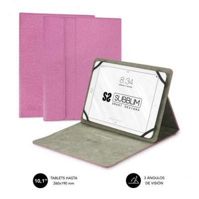 FUNDA TABLET SUBBLIM CLEVER STAND TABLET CASE 10,1 PINK