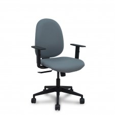 Piqueras y Crespo Silla Horche sincro bali gris brazos regulables base piramidal ruedas nailon 65mm