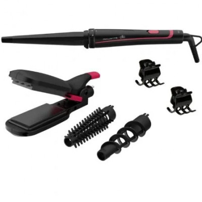 Rizador para el Pelo Rowenta Multistyler CF422LF0/ Negro y Rosa