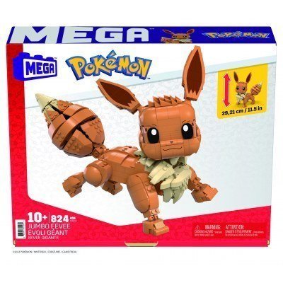 Figura mattel mega construx pokemon jumbo eevee