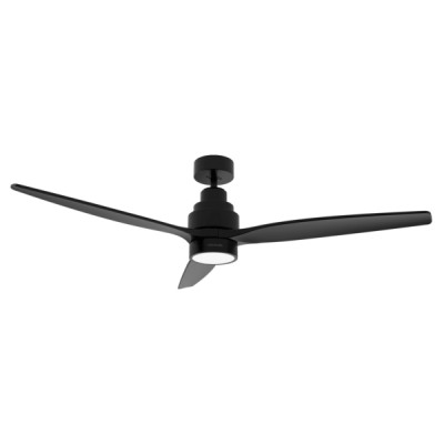 Cecotec EnergySilence Aero 5350 Black Design Ventilador de Techo con 3 Aspas y Luz Integrada - 40W - Diametro de 52 - LED de 22W - 6 Velocidades - Temporizador - Modo Invierno - Color Negro